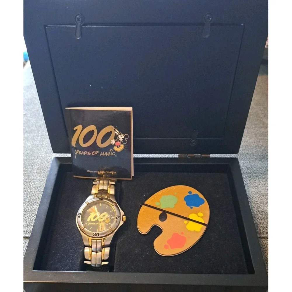 Disney 100Years Of‎ Magic Watch&Original Box.COA MSRP $300. #1838/2000